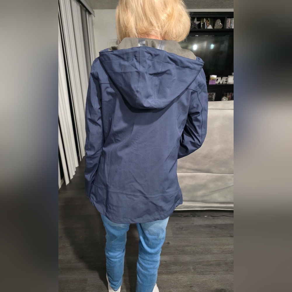 Little Donkey Andy Women's Navy Outdoor Jacket. XS. NEW - Picture 3 of 16